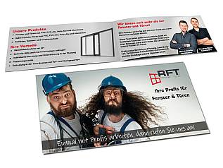 Aktionsflyer DIN lang für den Fachhändler RFT, Schwabmünchen